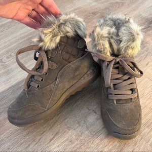 Bear Paw Kids Laceup Suede Boots